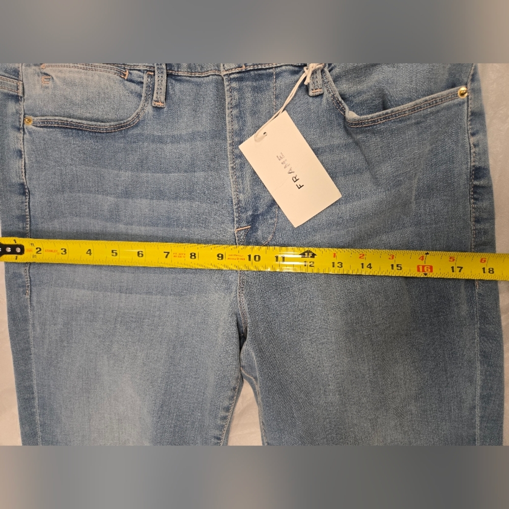 NWT Frame Le High‎ Skinny Raw Hem After Jeans NWT Size 32/ 12 - Picture 10 of 15